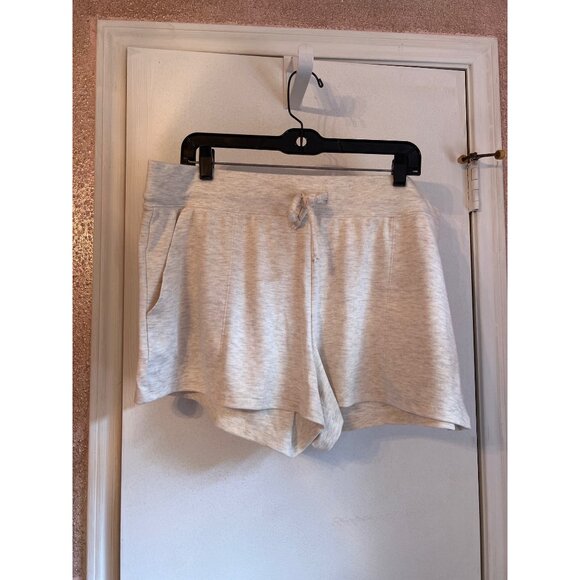 Cozy Womens Heather Gray Drawstring Lounge Shorts By Stars Above Size XXL Soft C - Picture 3 of 6